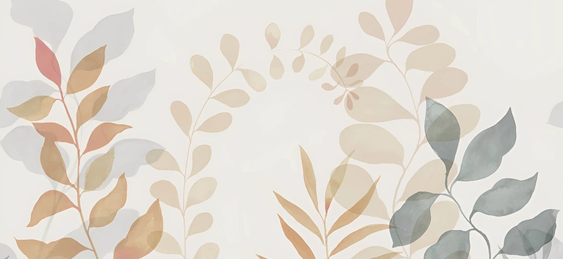 Warm floral wallpaper